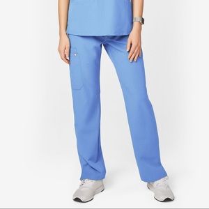 FIGS petite XS Kade scrub pants ceil blue